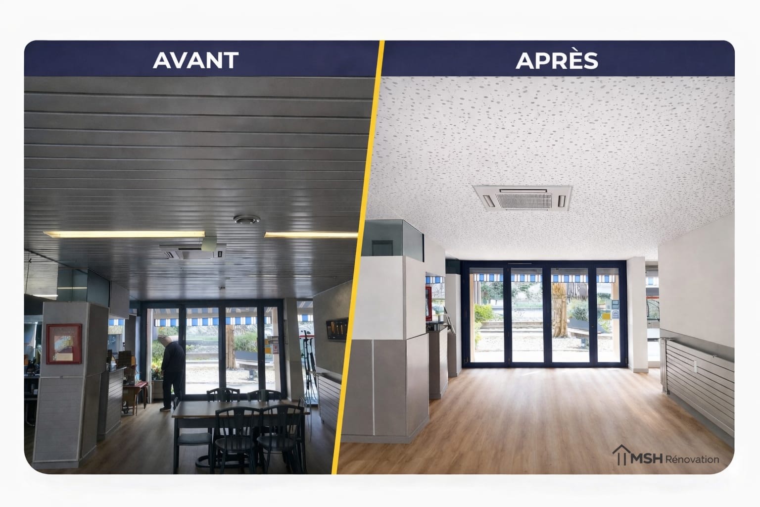Réalisation avant après MSH Rénovation